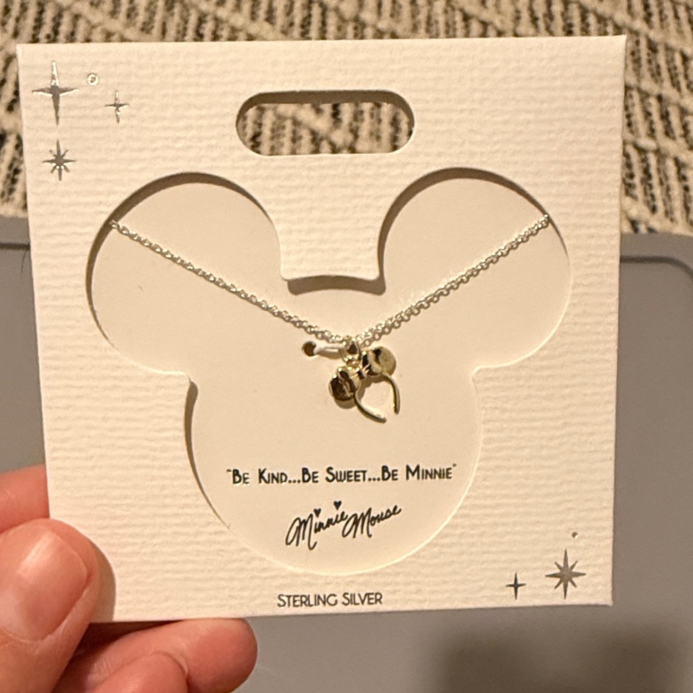 Disney Minnie Mouse Sterling Silver Necklace